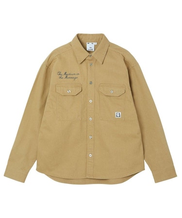 FACE LABEL WORK L/S SHIRT