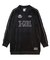 RHINESTONE LOGO VELOUR GAME SHIRT DRESS