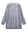 RHINESTONE LOGO VELOUR GAME SHIRT DRESS