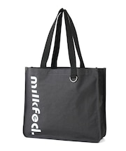CUT OUT LOGO PIPING TOTE