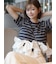 【USAGI ONLINE/ZOZOTOWN限定】リボンドッキングTシャツ