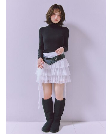 ツイストフリルミニスカショーパン