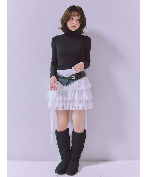 ツイストフリルミニスカショーパン