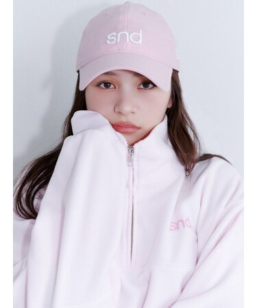 【sndロゴ】ハーフジップカットプルオーバー