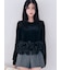 【WEB限定】リボンペプラムベロアトップス