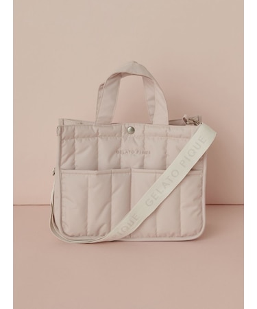 【CAT&DOG】【販路限定商品】キルティングお散歩バッグM