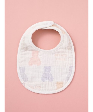 【BABY】ベア3重ガーゼスタイ