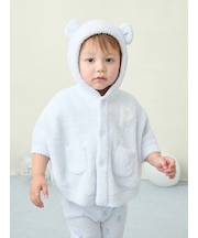 【ONLINE限定カラーあり】【BABY】パウダーベアポンチョ