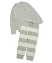 【ONLINE限定】【HOMME】ベビモコベアプルオーバー&ロングパンツセット