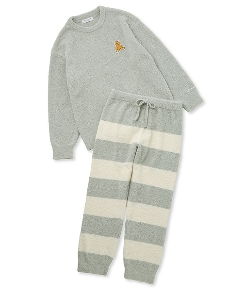 【ONLINE限定】【HOMME】ベビモコベアプルオーバー&ロングパンツセット