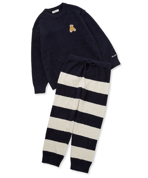 【ONLINE限定】【HOMME】ベビモコベアプルオーバー&ロングパンツセット