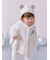 【限定カラーあり】【BABY】パウダーアニマルポンチョ