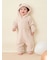 【限定カラーあり】【BABY】パウダーベアロンパース