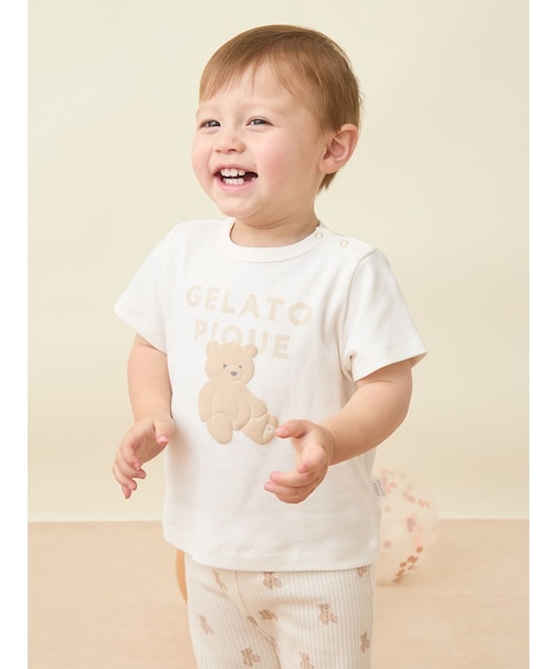 【BABY】ぬいぐるみワンポイントTシャツ