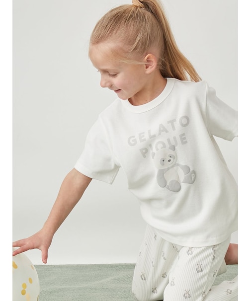 【KIDS】ぬいぐるみワンポイントTシャツ