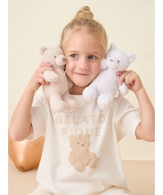 【KIDS】ぬいぐるみワンポイントTシャツ