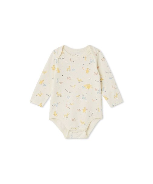 【BABY】長袖ボディスーツ