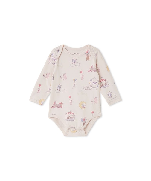 【BABY】長袖ボディスーツ