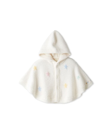 【BABY】エアリーモコカラフルスターポンチョ
