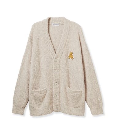 【ONLINE限定】【HOMME】ベビモコベアワンポイントカーディガン