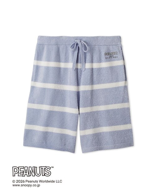 【PEANUTS】【HOMME】スムーズィーボーダーハーフパンツ