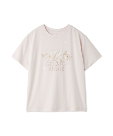 【抗菌防臭】バスタイムCATワンポイントTシャツ