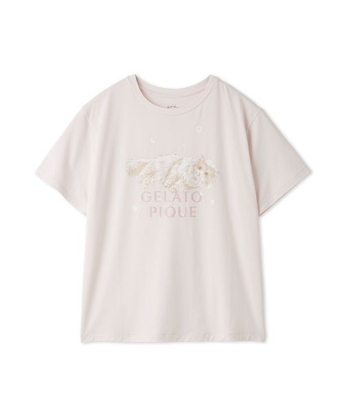 【抗菌防臭】バスタイムCATワンポイントTシャツ