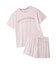 カジュアルレーヨンロゴTシャツ&ショートパンツセット