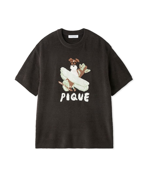 【ヒラノトシユキ】【HOMME】エアリーモコPLANEDOGジャガードプルオーバー