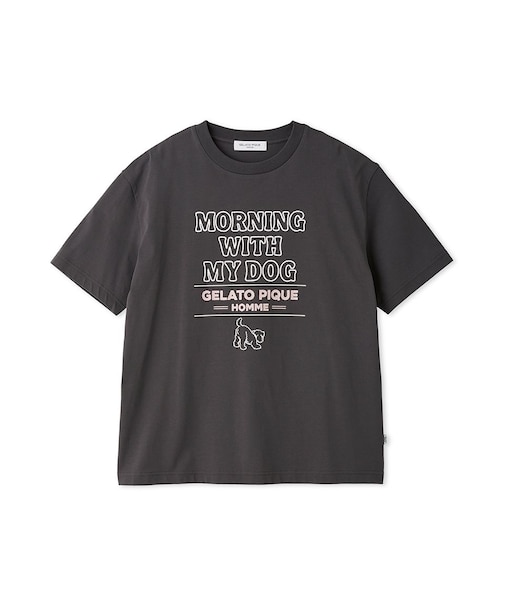 【HOMME】モーニングドッグプリントTシャツ