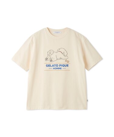 【HOMME】モーニングドッグプリントTシャツ