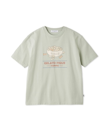 【HOMME】モーニングドッグプリントTシャツ