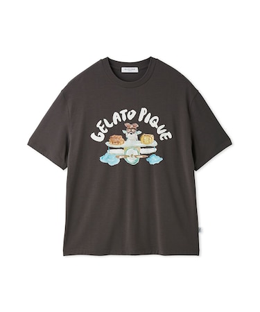 【ヒラノトシユキ】【HOMME】PLANEDOGワンポイントプリントTシャツ