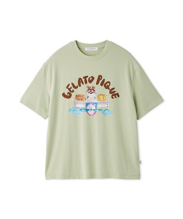 【ヒラノトシユキ】【HOMME】PLANEDOGワンポイントプリントTシャツ