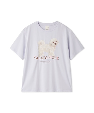 【UVカット】お散歩ドッグワンポイントTシャツ