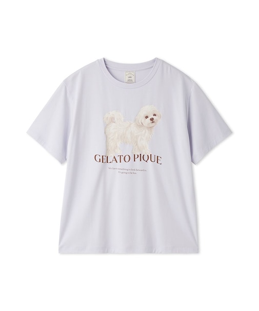 【UVカット】お散歩ドッグワンポイントTシャツ
