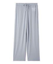 【HOMME】クールレーヨンロゴロングパンツ