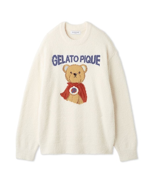 【HOMME】ベビモコヒーローベアジャガードプルオーバー