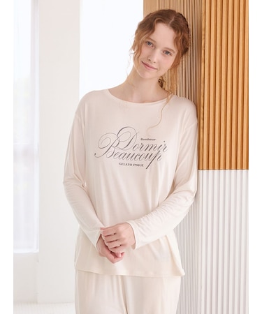 【UVカット】フレンチレーヨンロゴTシャツ