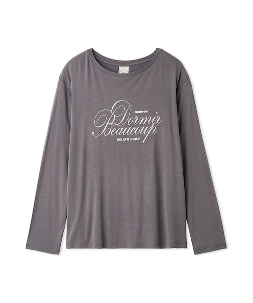 【UVカット】フレンチレーヨンロゴTシャツ