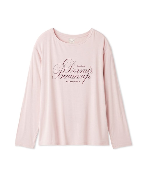 【UVカット】フレンチレーヨンロゴTシャツ