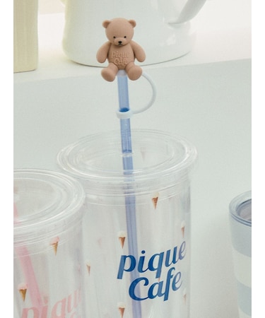 【cafe】ベア ストローキャップ