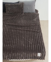 【Sleep】モコモコストライプ毛布