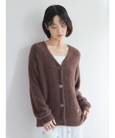 フェザーカーディガン