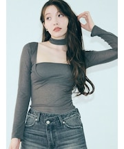 【LILY BROWN Lingerie】バンドゥ付き2wayボディスーツ