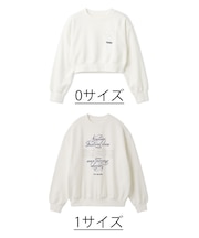 【LILY BROWN×Hearts2Hearts】コラボレーションビジューロゴスウェット