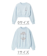 【LILY BROWN×Hearts2Hearts】コラボレーションビジューロゴスウェット