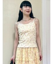 レイヤードキャミソールセット