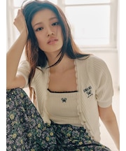 【LILY BROWN×ANNA SUI】バイカラーニットキャミソール