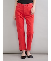 【MILA PANTS】裾段差テーパードデニムパンツ
